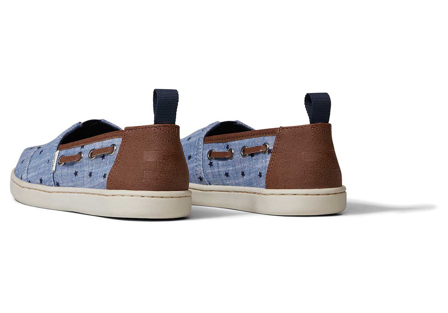 Toms Alpargata Youth Chambray Stars Espadrille Blue - Kids - 07219-FMHG